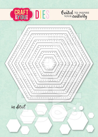 Craft & You Design - Hexagon Base Set Dies