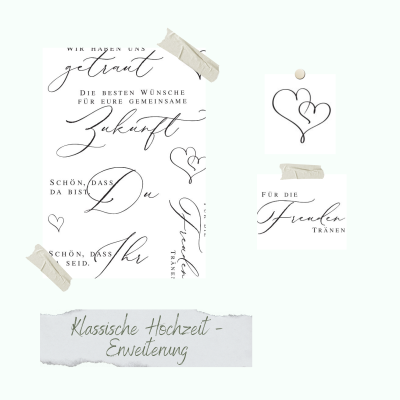 Creative Depot - Stempelset - Klassische Hochzeit - Erweiterung 