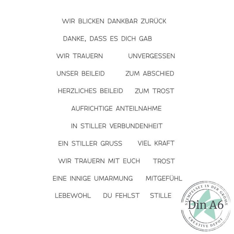 Creative Depot - Stempelset - In stiller Verbundenheit 