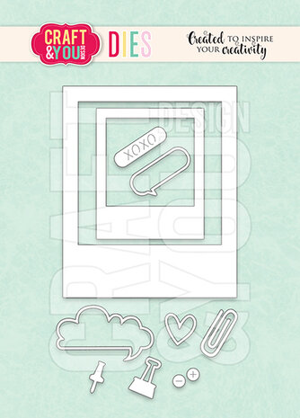 Craft & You Design - Polaroid Frame Set Dies Craft & You Design - Polaroid Frame Set Dies