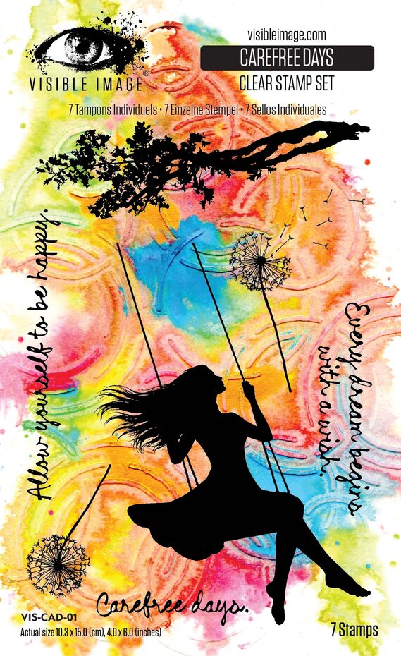 Visible Image - Hopes and Dreams 4x6 Inch Stamp Set Carefree Days by Mark Alexander