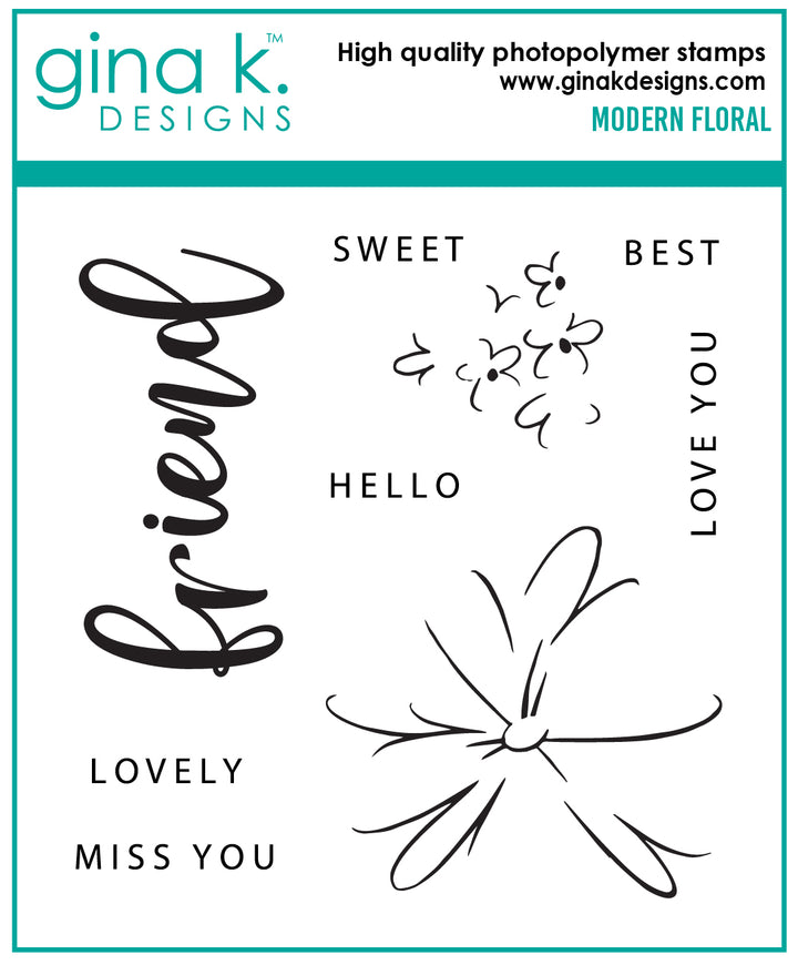 Gina K Designs - STAMPS- Modern Floral Gina K Designs - STAMPS- Modern Floral