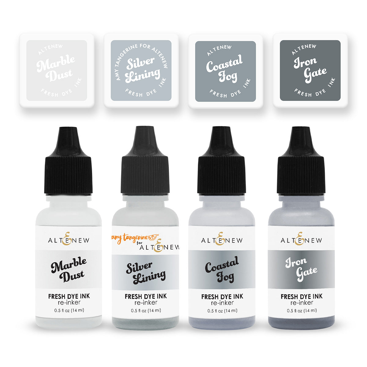 Altenew - Chasing Shadows Fresh Dye Ink Mini Cube & Reinker Bundle