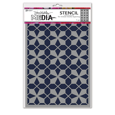Ranger Dina Wakley MEdia Stencils Tile Floor