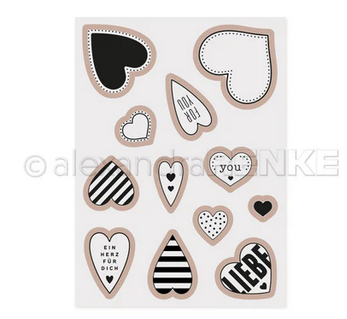 Alexandra Renke - Cut & Emboss Folder 'Herz Formen' Alexandra Renke - Cut & Emboss Folder 'Herz Formen'