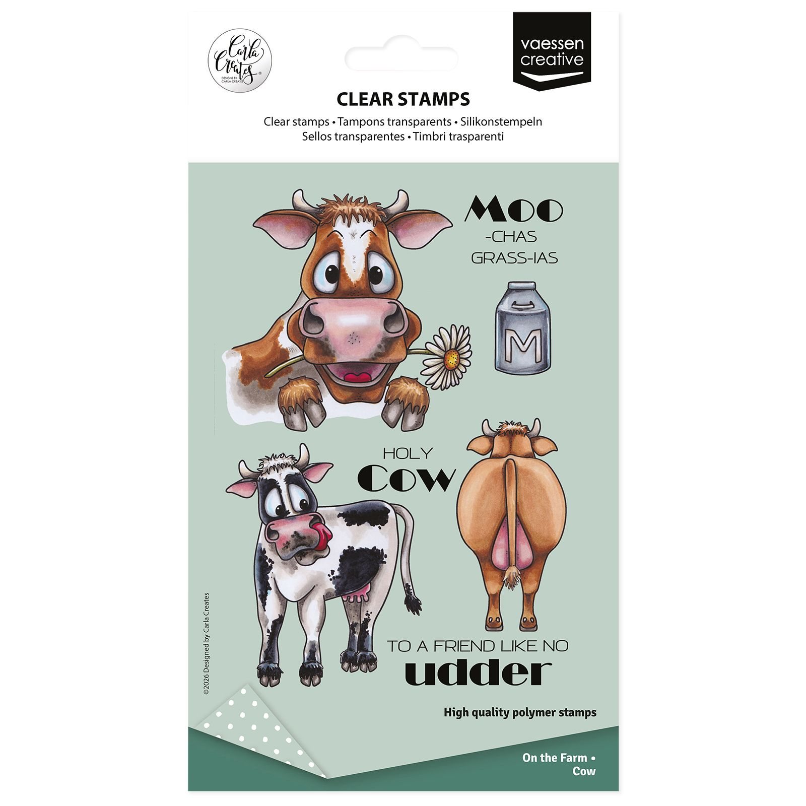 Vaessen Creative • Silikonstempel by Carla Creates Cow on the Farm 16St.