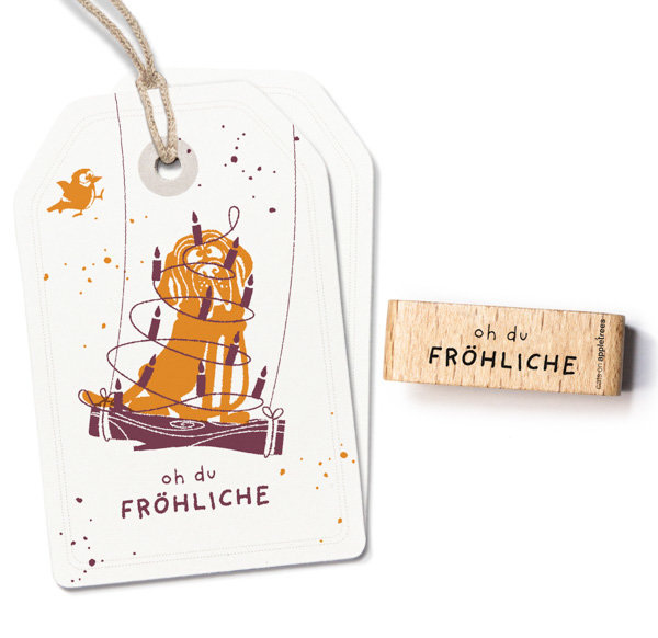 cats on appletrees - Stempel Oh Du Fröhliche