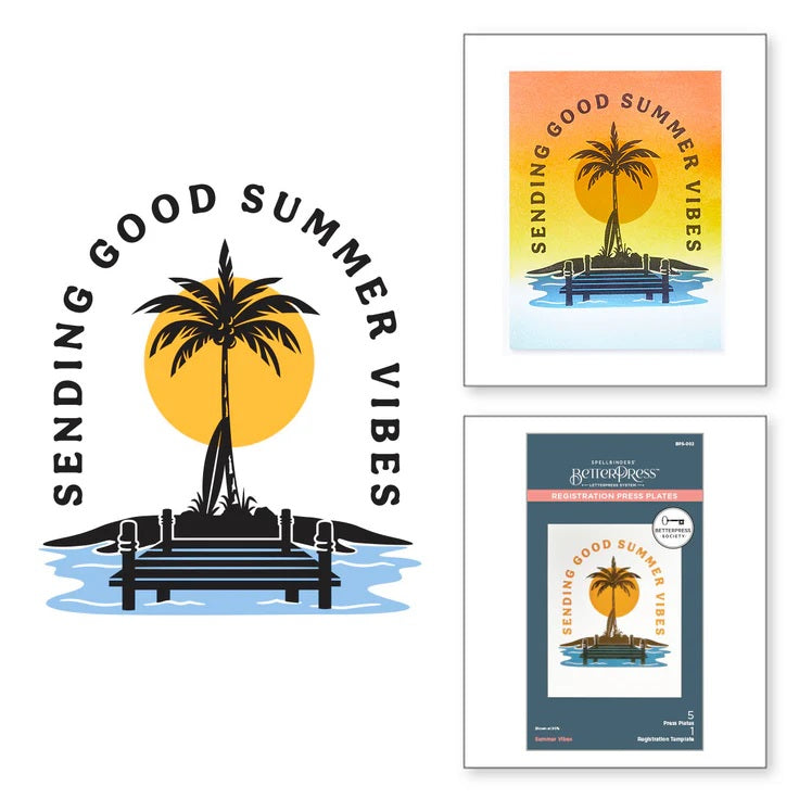 Spellbinders - Summer Vibes Sentiments Press Plates - BetterPress Society June 2024   Spellbinders - Summer Vibes Sentiments Press Plates - BetterPress Society June 2024
