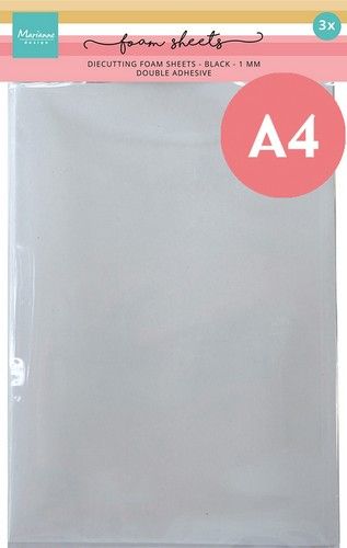 Marianne D Foam sheets Foam sheets- A4 - Schwarz 1 mm