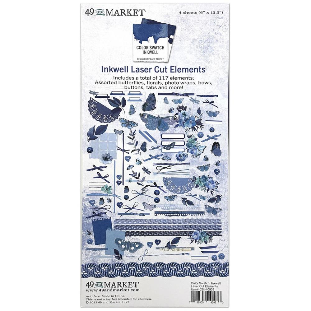 49 and Market - Color Swatch: Inkwell Laser Cut Outs