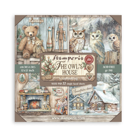 Stamperia - The Owl's House 12x12 Inch Paper Pack Maxi (Single Face)