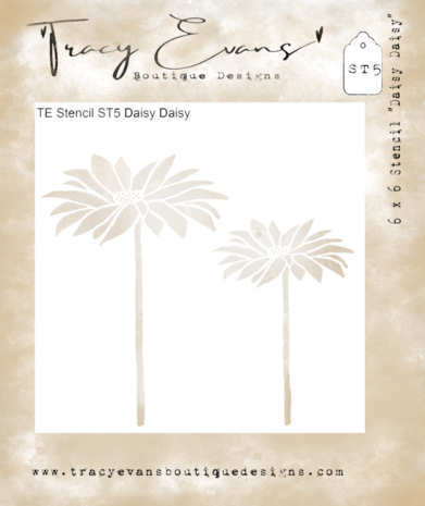 Tracy Evans - Daisy Daisy Schablone, 15,2 x 15,2 cm