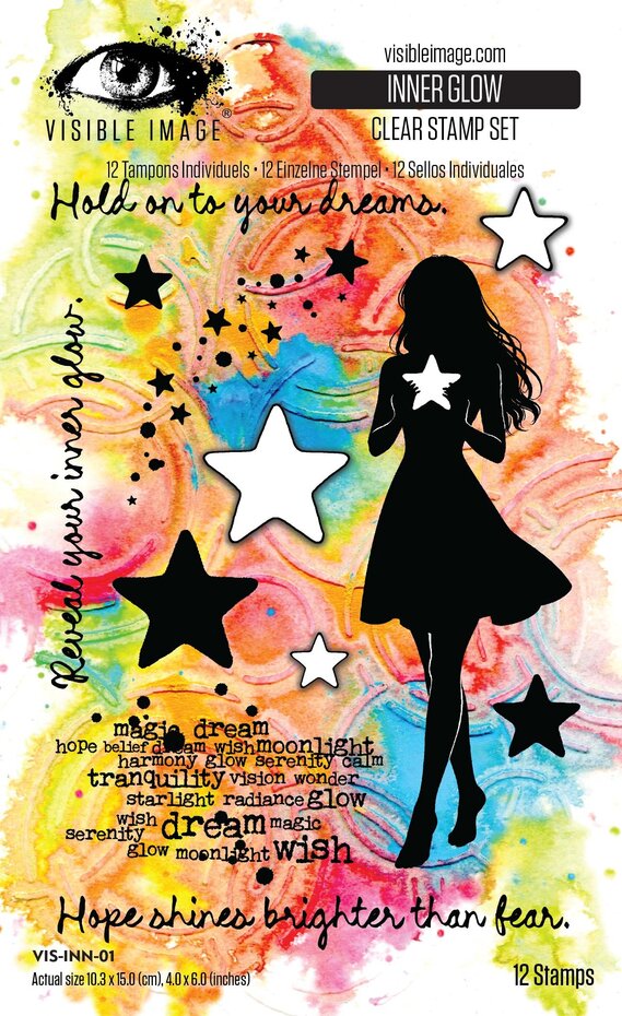 Visible Image - Hopes and Dreams 4x6 Inch Stamp Set Inner Glow by Mark Alexander