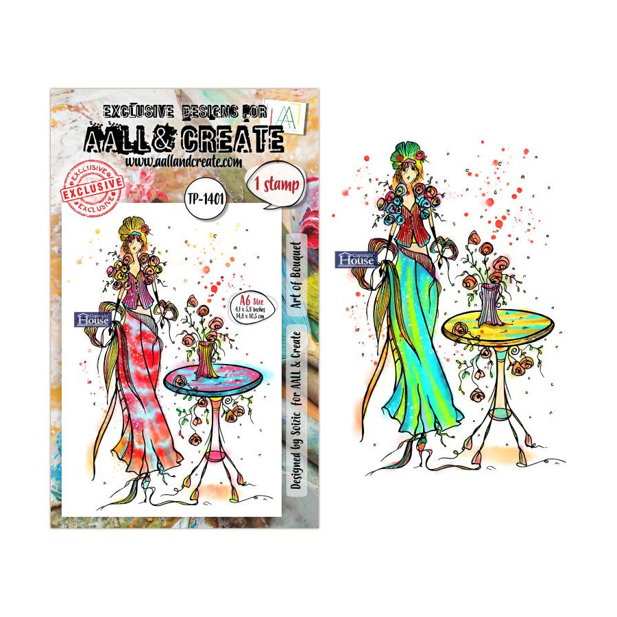 AALL & Create -  Tampon Clear - 1401 -Art of Bouquet