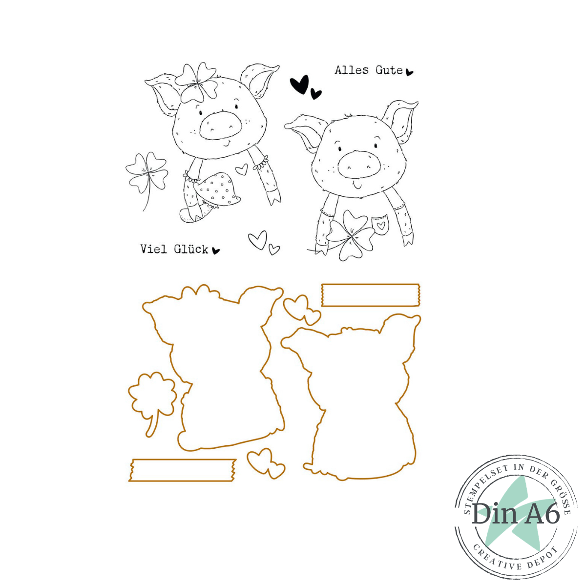 Creative Depot - Bundle - Süße Glücksschweinchen