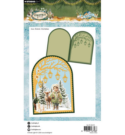 Studio Light - StudioLight Stanzschablonen – Folded Card Shape Christmas Forest Nr. 1111