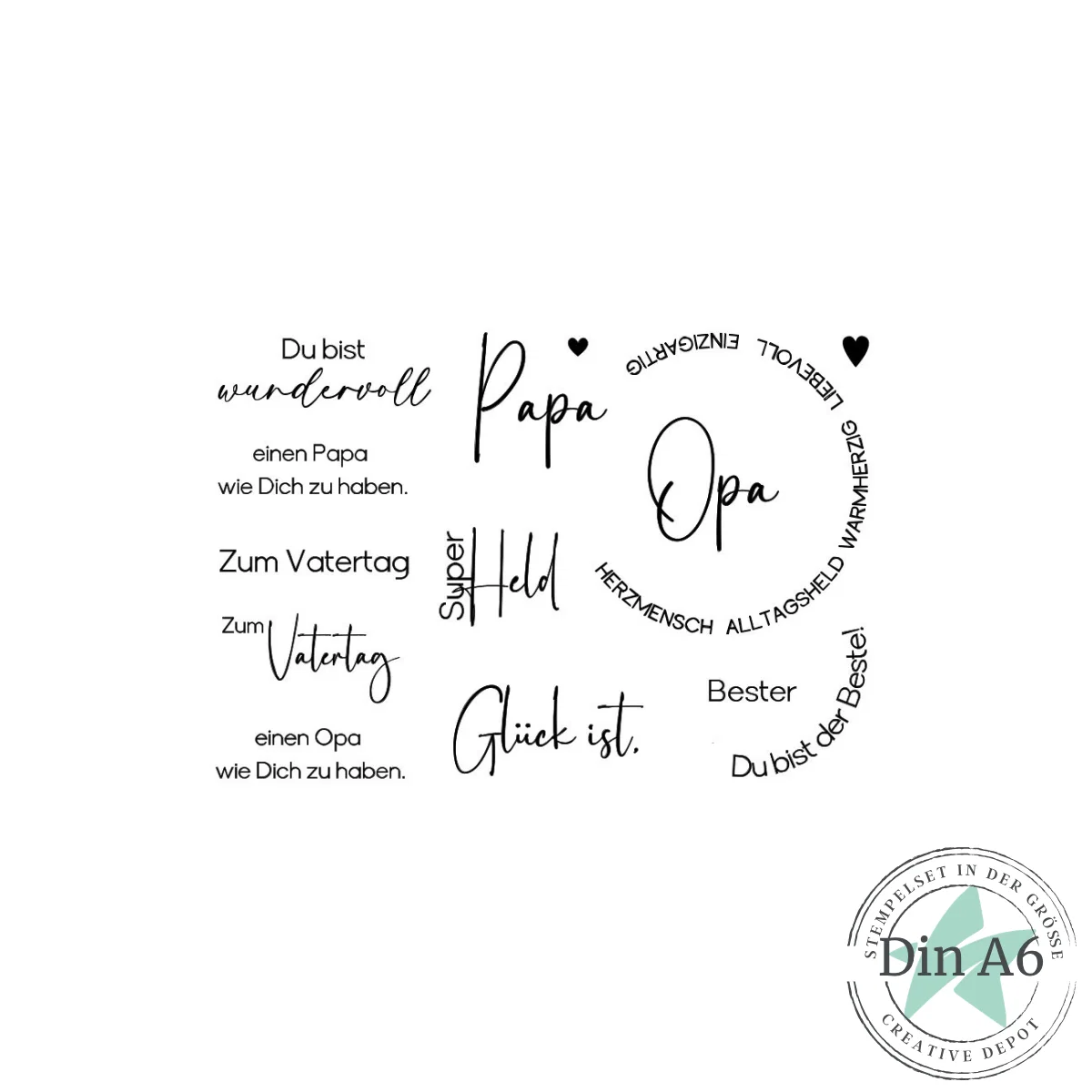 Creative Depot - Stempelset - Papatag