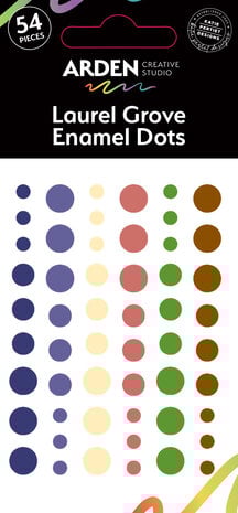 Arden Creative Studio - Laurel Grove Enamel Dots (54pcs) Arden Creative Studio - Laurel Grove Enamel Dots (54pcs)