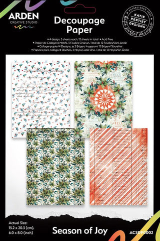 Arden Creative Studio "Season of Joy - Decoupage Paper" 