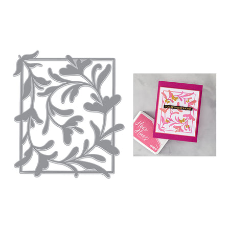 Hero Arts - Hero Arts Decorative Floral BetterPress + Foil Plate from the Lovely Letterpress Collection 