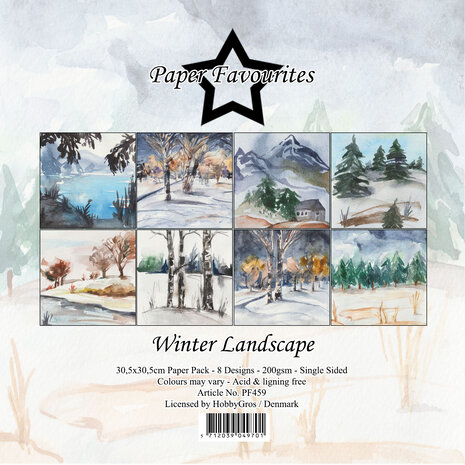 Paper Favourites - Winter Landscape 12x12 Inch Paper Pack