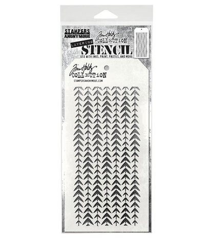Stampers Anonymous - Tracks Tim Holtz Layering Stencil