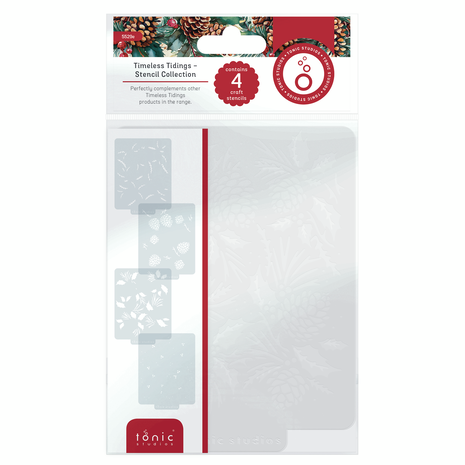 Tonic Studios - Timeless Tidings Stencil Collection (4pcs) 