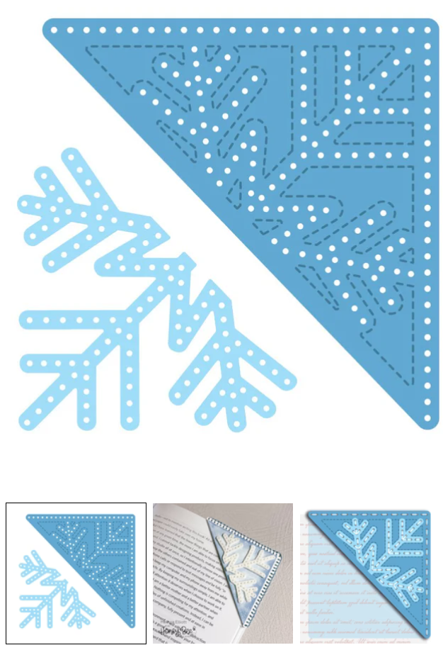 Honey Bee - In Stitches: Bookmarked Snowflake - Honey Cuts - Stand-Alone Dies