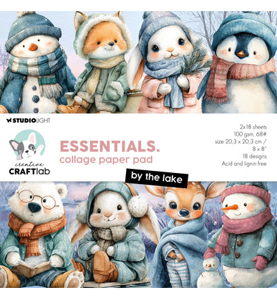 Craft Lab - CCL Collage-Papierblock – By the Lake Essentials Nr. 496