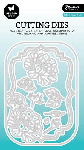 Studio Light Cutting Die Peony frame shape Essentials nr.767
