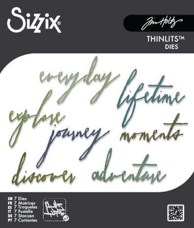 Sizzix Tim Holtz - Thinlits Die by Tim Holtz Handwritten Journey (7pcs)