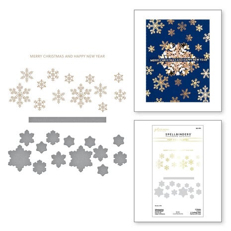 Spellbinders - Glimmering Snowflakes Hot Foil Plate & Die Set