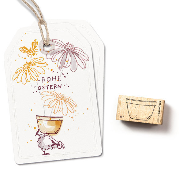 cats on appletrees - Stempel Blumentopf 3 cats on appletrees - Stempel Blumentopf 3