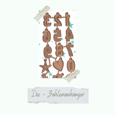 Creative Depot -  Die - Zahlenanhänger & 3 verschiedene Sets Enamel Dots 