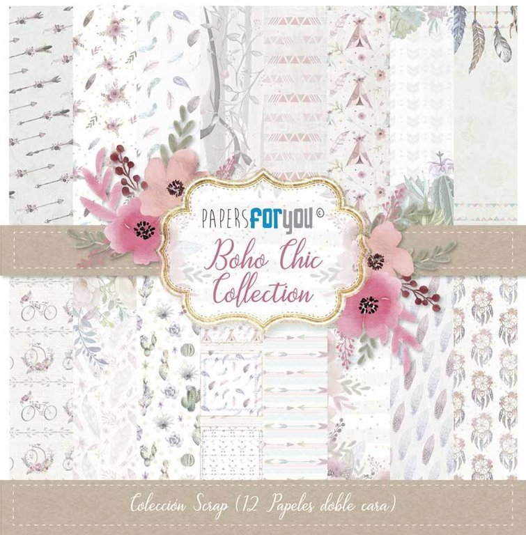 12x12_inch_scrapbooking_paper_pack_boho_chic
