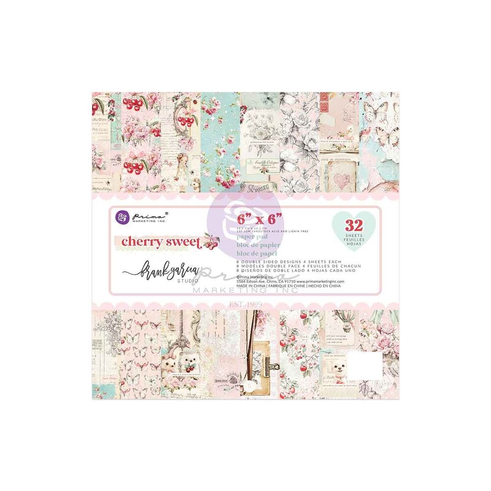 Prima Marketing - Cherry Sweet 6x6 Inch Paper Pad Prima Marketing - Cherry Sweet 6x6 Inch Paper Pad