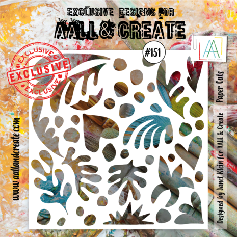 AALL & Create - Stencil 6x6 Inch Paper Cuts