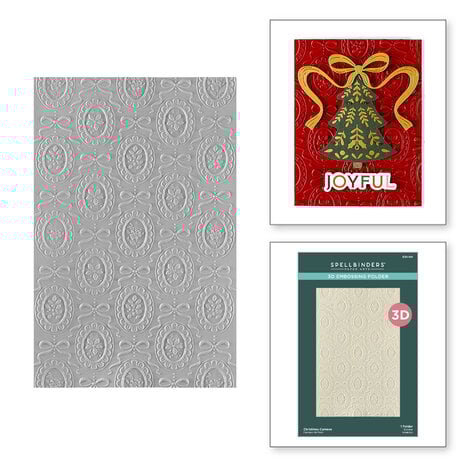 Spellbinders - Merry Moments 3D Embossing Folder Christmas Cameos