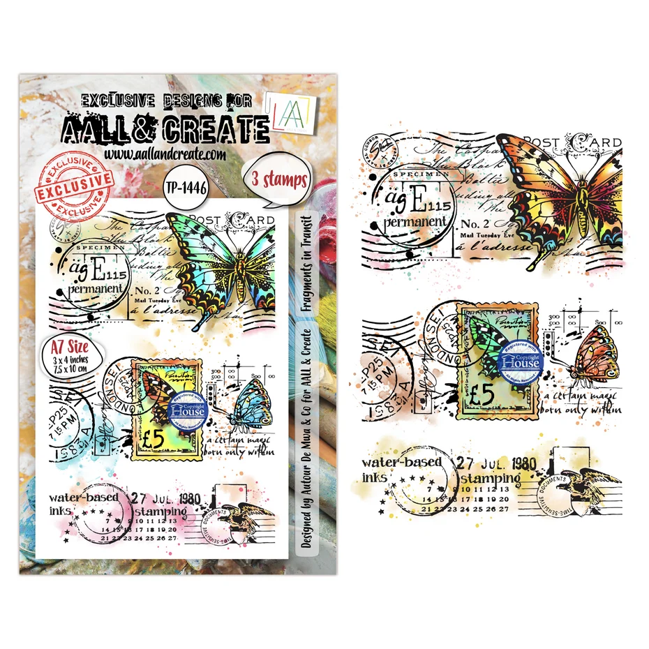 AALL & Create - Dispatch Transit A7 Stamp Sets Fragments in Transit by Autour De Mwa & Co