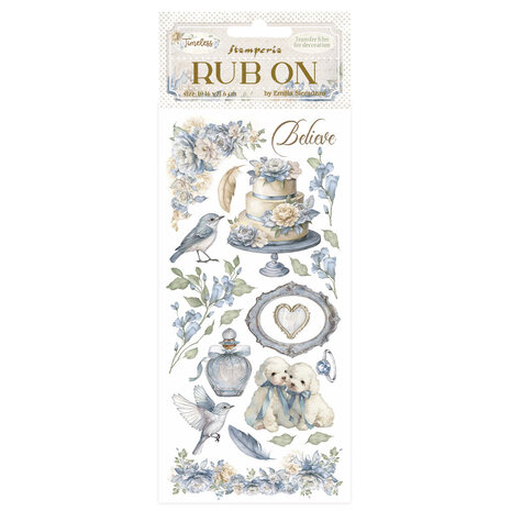 Stamperia - Timeless Rub-On 4x8,5 Inch Cake