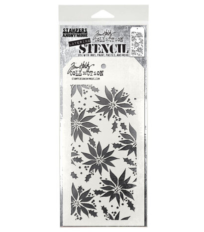 Tim Holtz - Poinsettia Tim Holtz Layering Stencil 