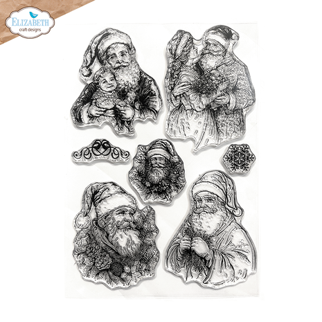 Elizabeth Craft Designs  - Golden Season Stamps Santa