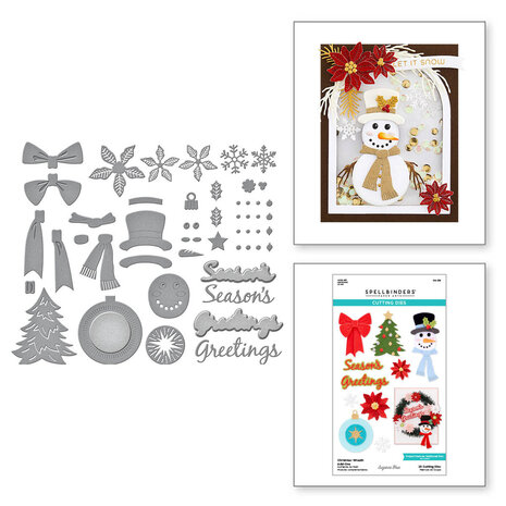 Spellbinders - Christmas Wreath Add-Ons Etched Dies