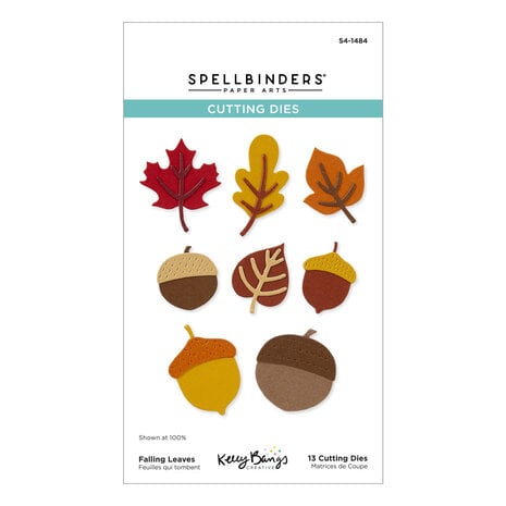Spellbinders - Autumn Archives Etched Dies Falling Leaves