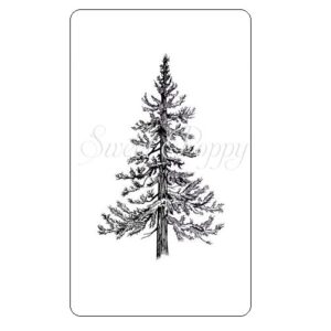 Sweet Poppy Stencil: Fir Tree Stamp Small