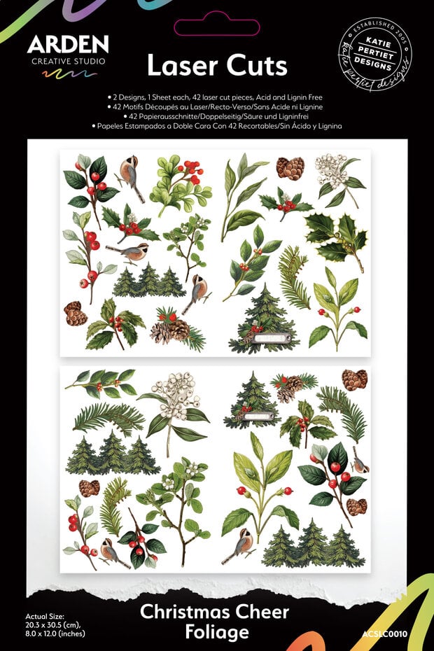 Arden Creative Studio - Christmas Cheer Laser Cuts Foliage (42pcs) by Katie Pertiet