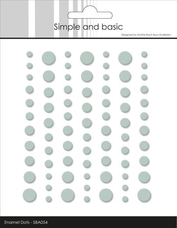 Simple and Basic - Matte Enamel Dots Eucalyptus (77pcs)