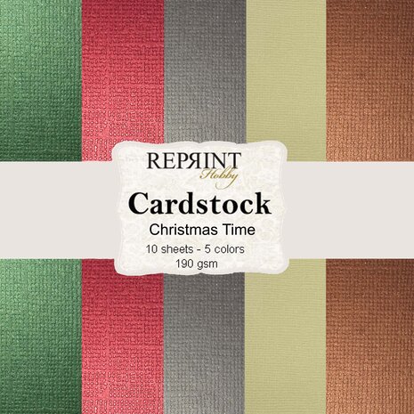 Reprint - Christmas Time 12x12 Inch Cardstock