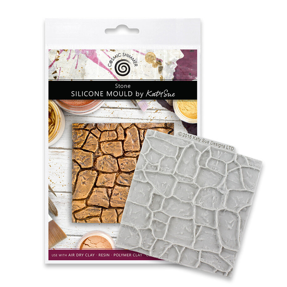 Katy Sue Deigns - Cosmic Shimmer Silicone Mould Stone