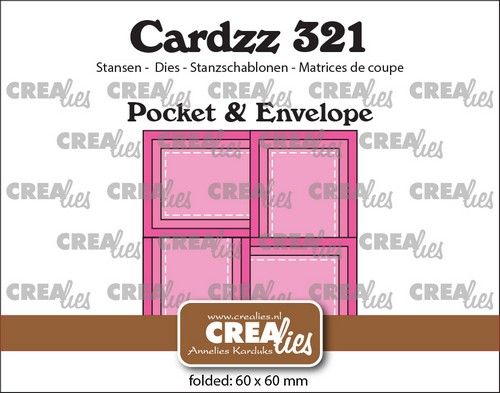 Crealies Cardzz Tasche und Umschlag – rechteckig